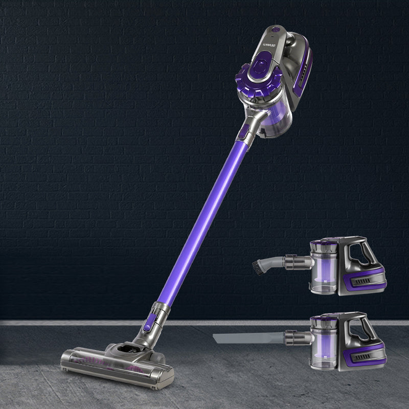 Devanti 150 Cordless Handheld Stick Vacuum Cleaner 2 Speed   Purple And Grey