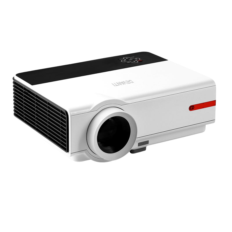 Devanti Mini Video Projector Portable HD 1080P 3200 Lumens Home USB VGA HDMI