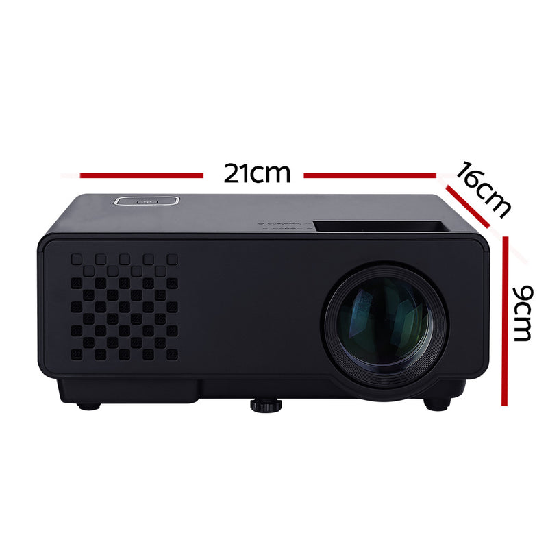 Devanti Mini Video Projector Wifi USB Portable 1000 Lumens HD 1080P Home Theater