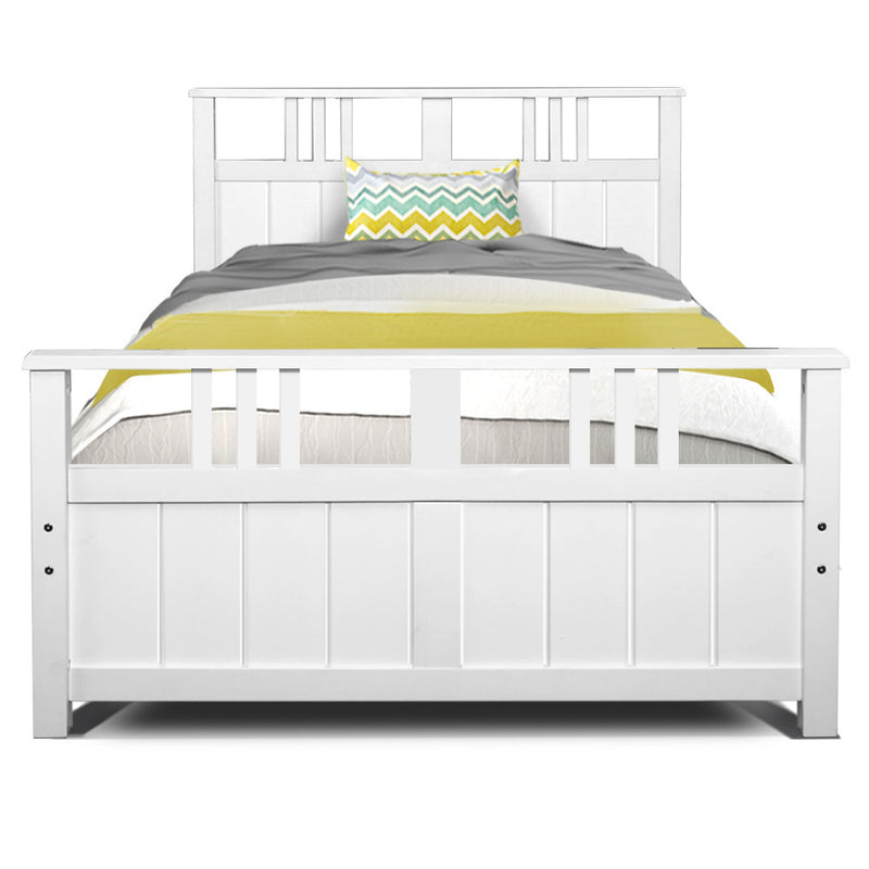 Wooden Bed Frame Timber Single Size EVA Kids Adults Mattress Bed Base