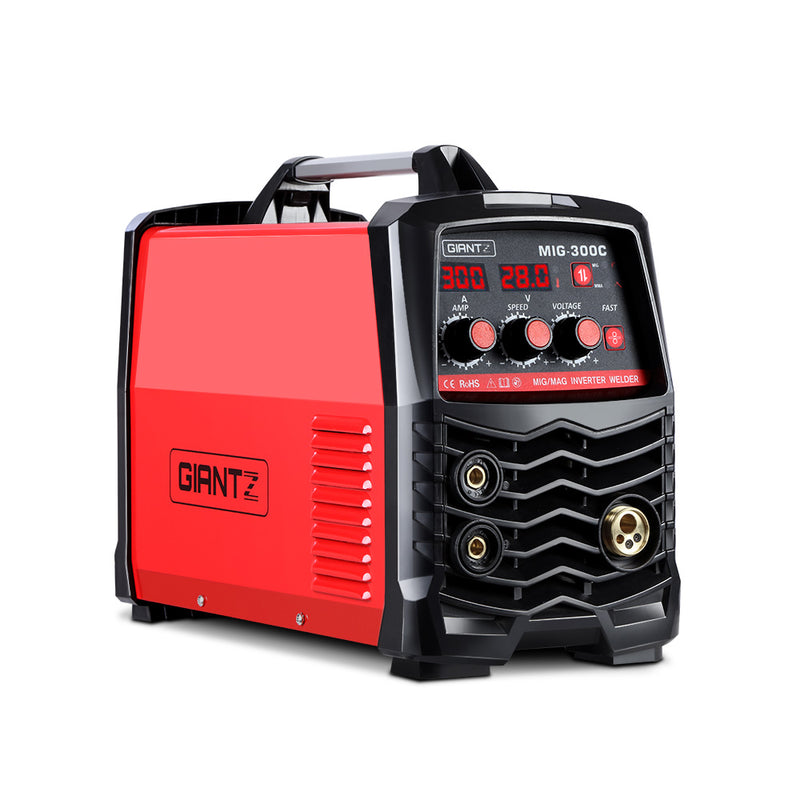 Giantz 300 Amp Inverter Welder DC MIG MMA Gas Gasless Welding Machine Portable