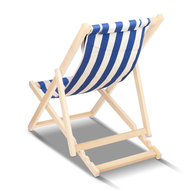 Outdoor Furniture Sun Lounge Beach Chairs Deck Chair Folding Wooden Patio