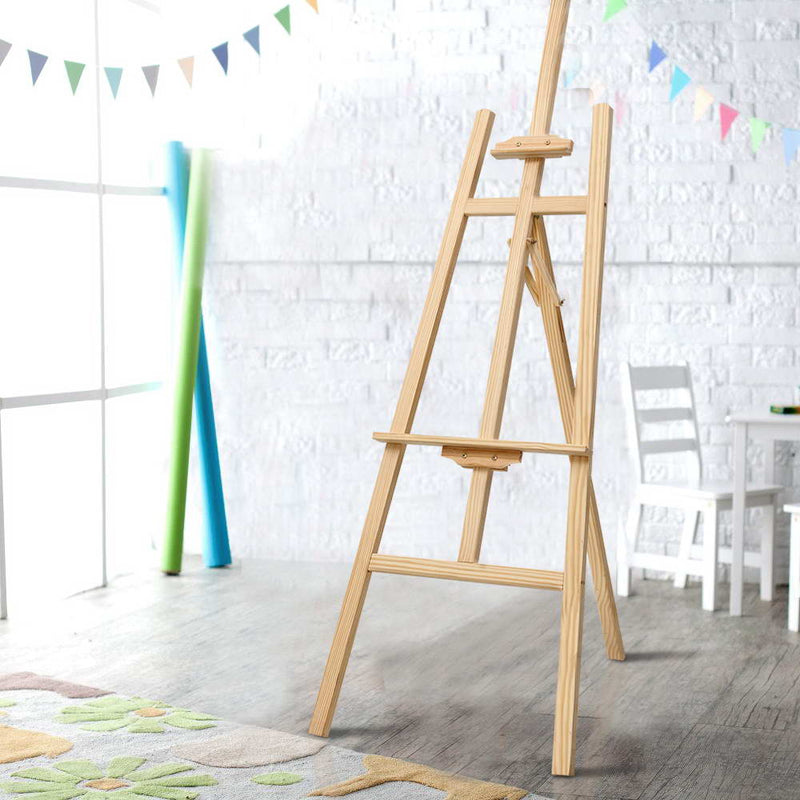 Pine Wood Easel Art Display Painting Shop Tripod Stand Wedding 175cm