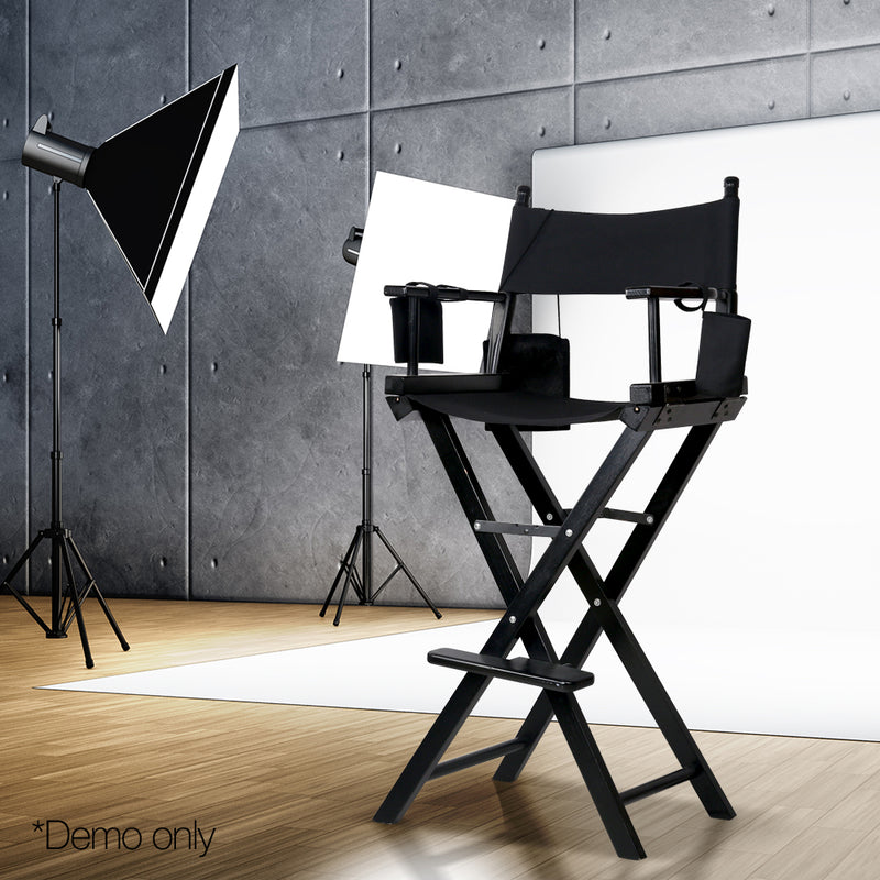 Tall Director Chair - Black