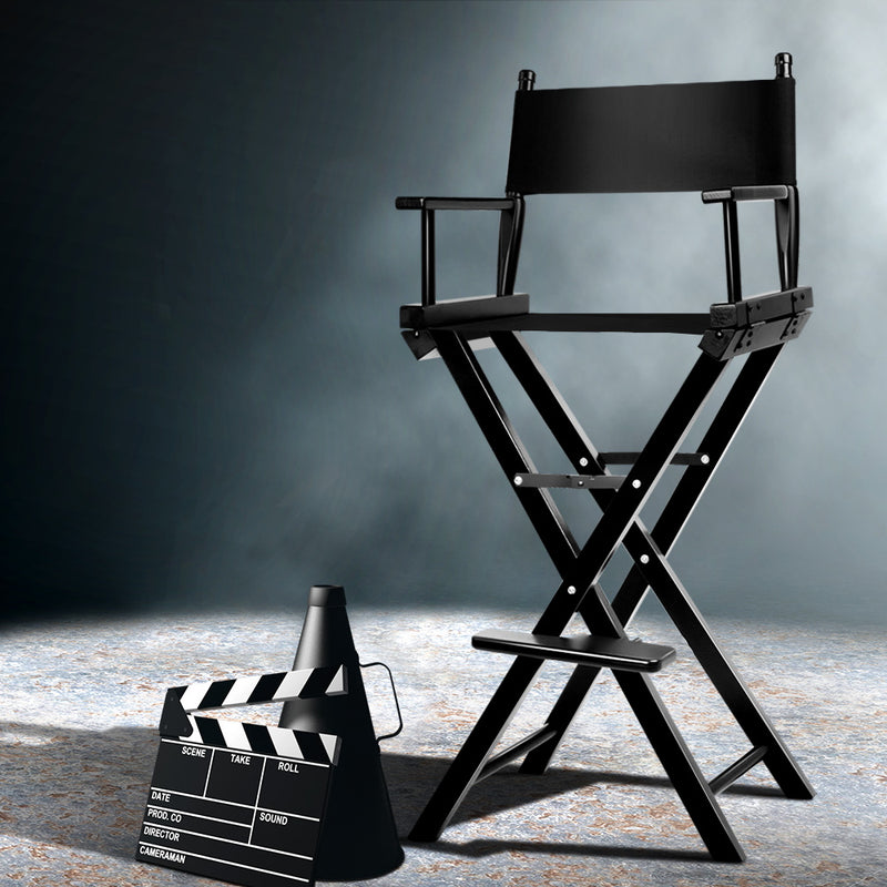 Tall Director Chair - Black