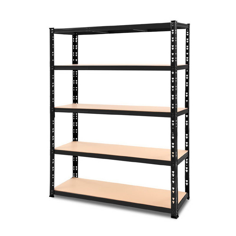 1.2M Warehouse Racking Shelving Storage Shelf Garage Shelves Rack Steel Black