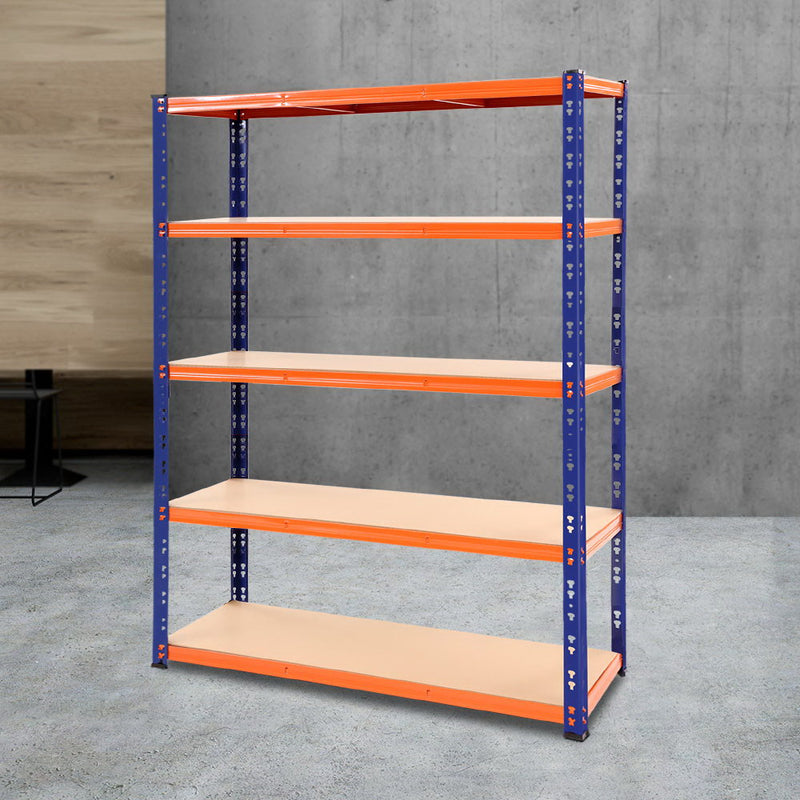 1.2M Warehouse Racking Shelving Storage Shelf Garage Shelves Rack Steel Blue and Orange