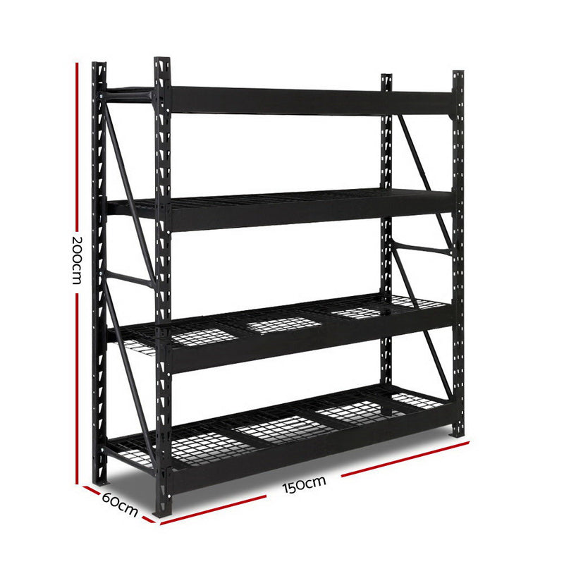 1.5M Warehouse Racking Shelving Heavy Duty Steel Garage Storage Rack