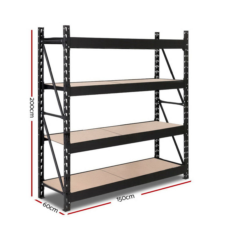 1.5M Warehouse Racking Shelving Garage Heavy Duty Steel Storage Rack