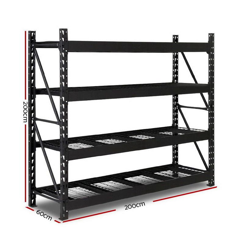 2M Warehouse Racking Shelving Heavy Duty Steel Garage Storage Rack