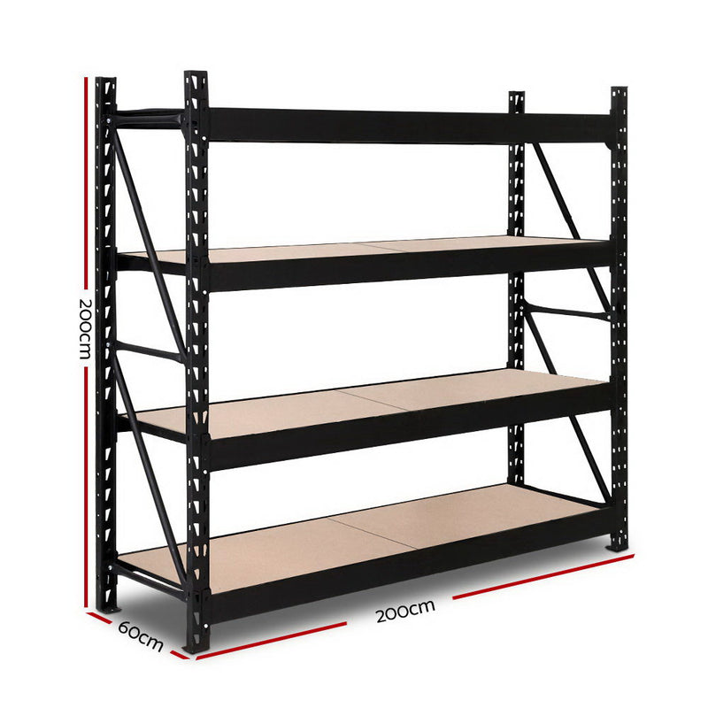 2M Warehouse Racking Shelving Garage Heavy Duty Steel Storage Rack