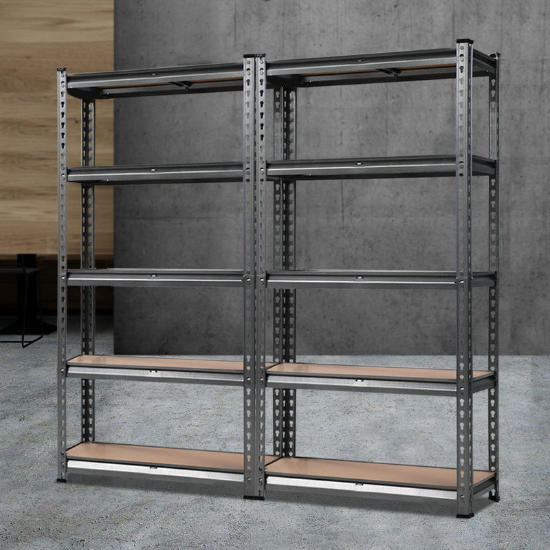 2x0.7M Steel Warehouse Racking Rack Shelving Storage Garage Shelves Shelf