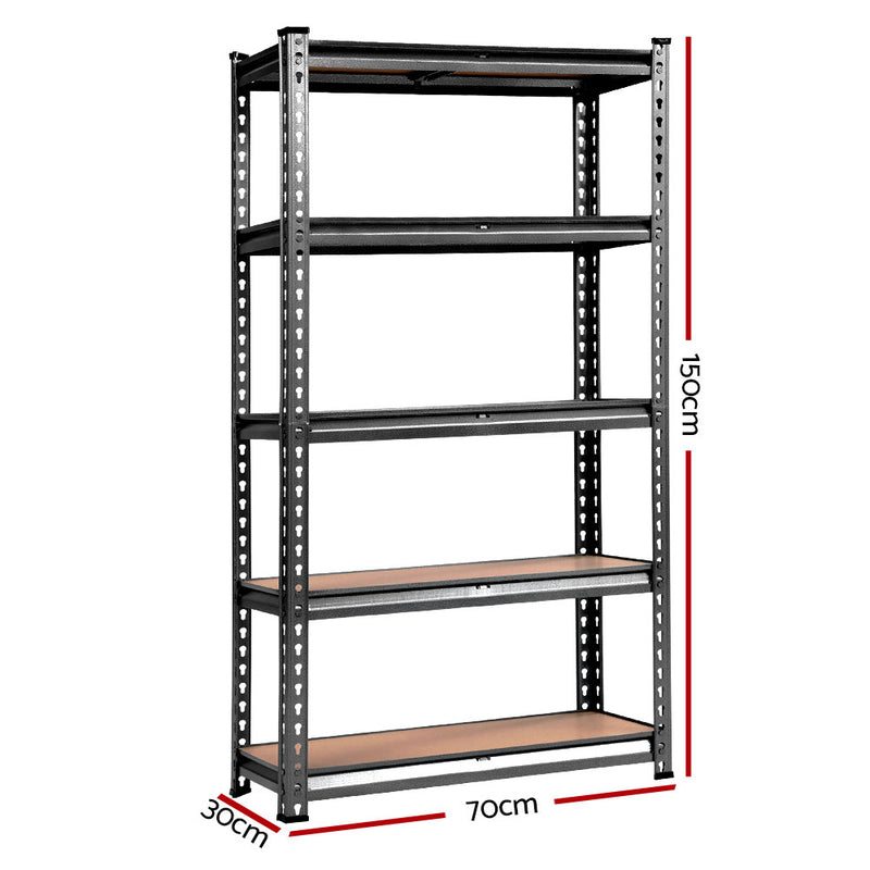 3x0.7M Warehouse Racking Shelving Storage Rack Steel Garage Shelf Shelves