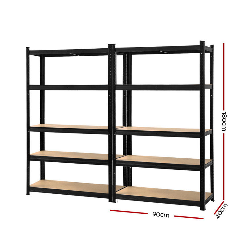 2X0.9M Warehouse Shelving Garage Storage Racking Steel Metal Shelves