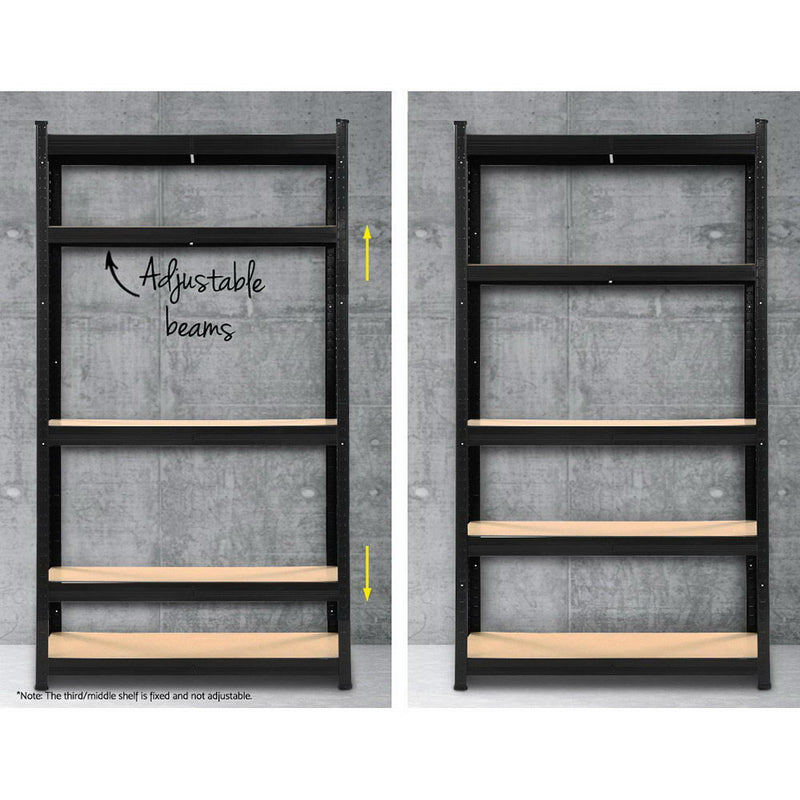 2X0.9M Warehouse Shelving Garage Storage Racking Steel Metal Shelves