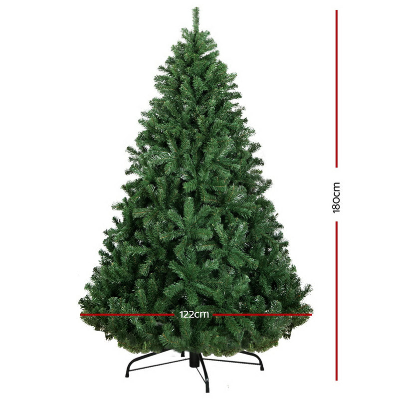 1.8M 6FT Christmas Tree Xmas Decoration Green Home Decor 800 Tips Green