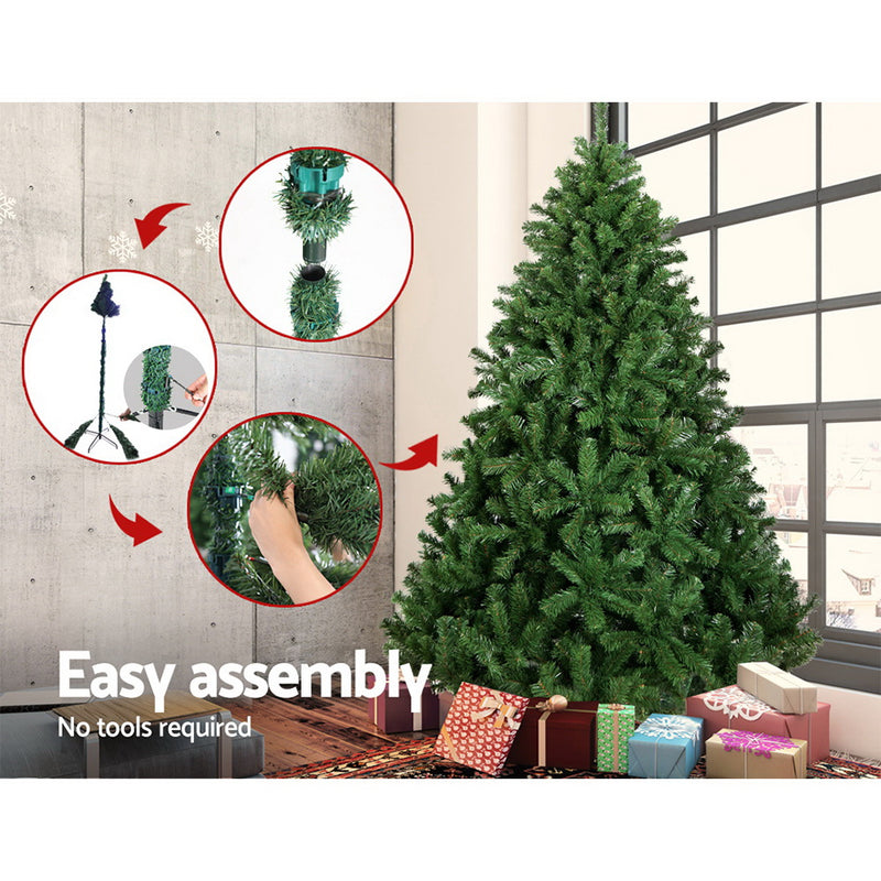 1.8M 6FT Christmas Tree Xmas Decoration Green Home Decor 800 Tips Green