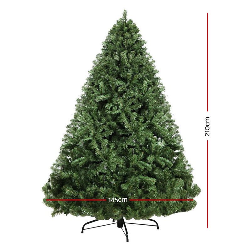 2.1M 7FT Christmas Tree Xmas Decoration Home Decor 1250 Tips Green