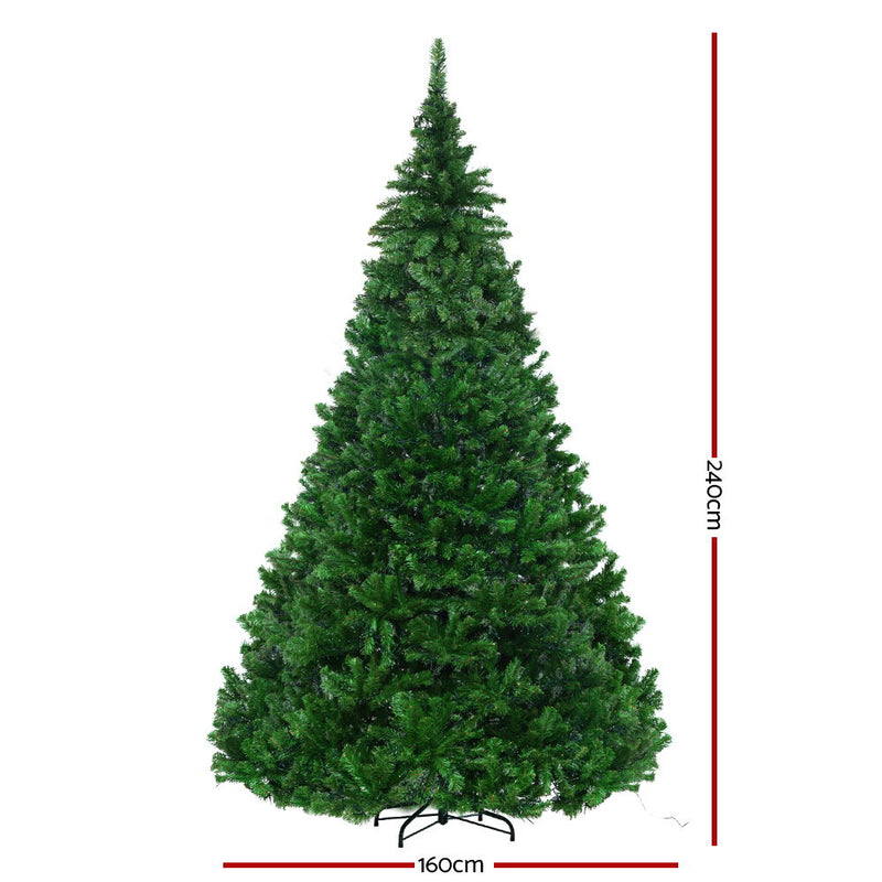 2.4M 8FT Christmas Tree Xmas 3190 LED Lights Warm White 1436 Tips