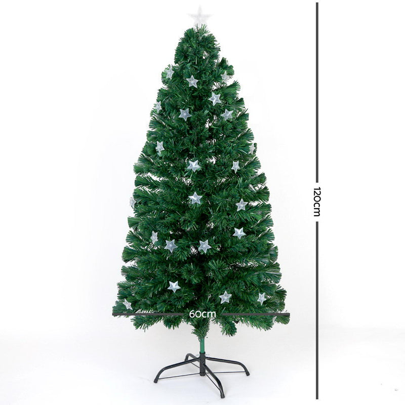 1.2M 4FT LED Christmas Tree Xmas Optic Fiber Multi Colour Lights