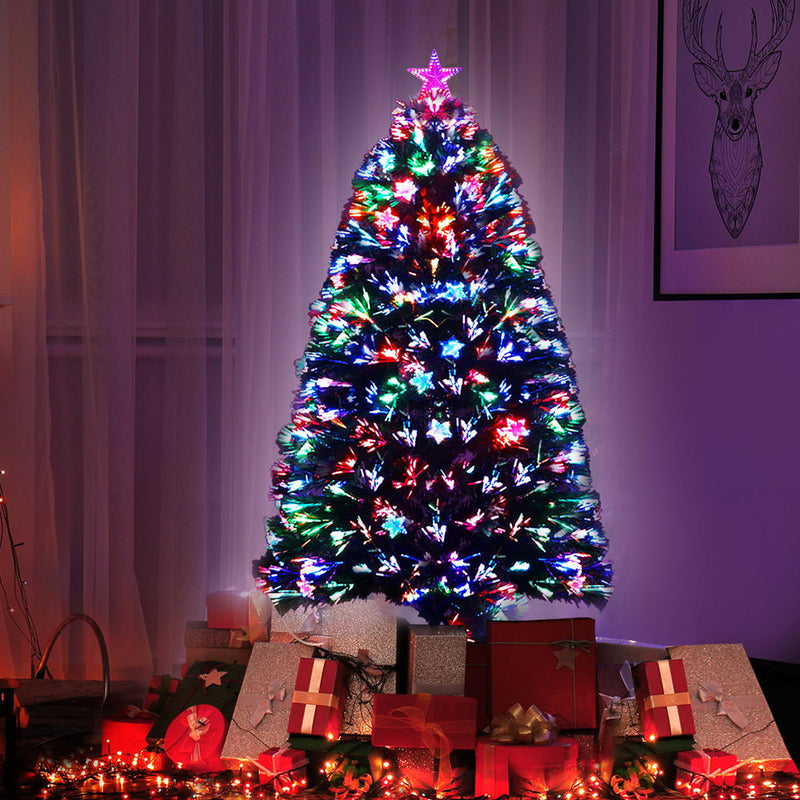 1.2M 4FT LED Christmas Tree Xmas Optic Fiber Multi Colour Lights