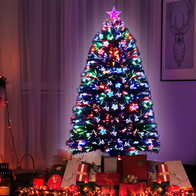 1.5M 5FT LED Christmas Tree Xmas Optic Fiber Multi Colour Lights