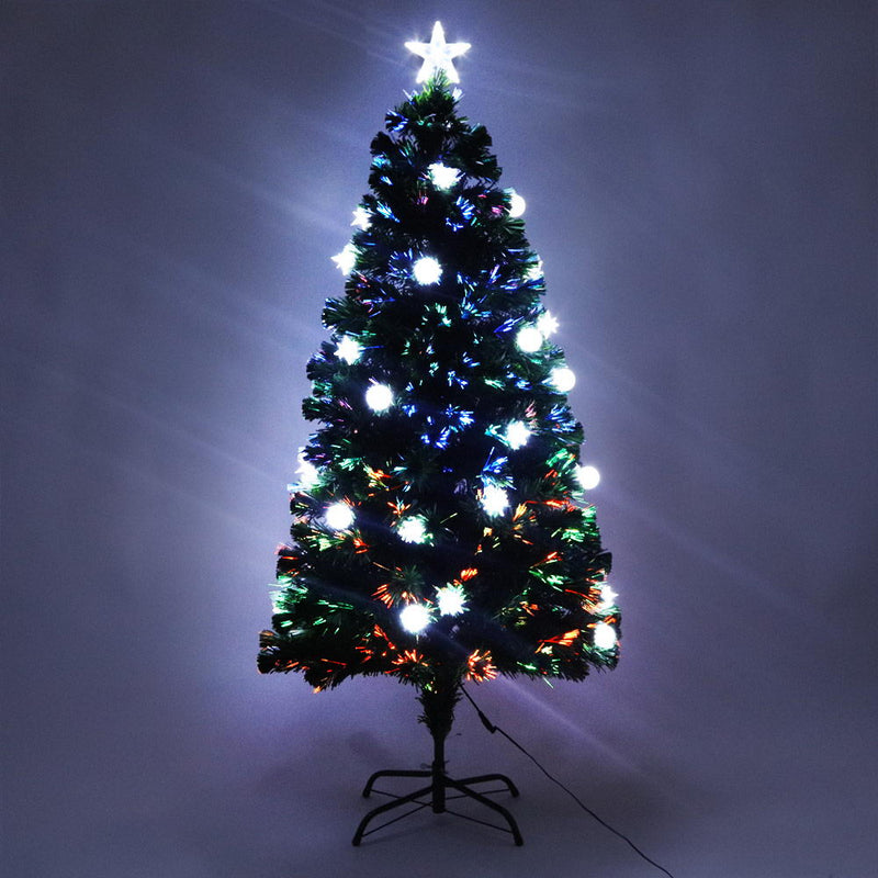 1.5M 5FT LED Christmas Tree Optic Fiber Xmas Multi Colour Lights