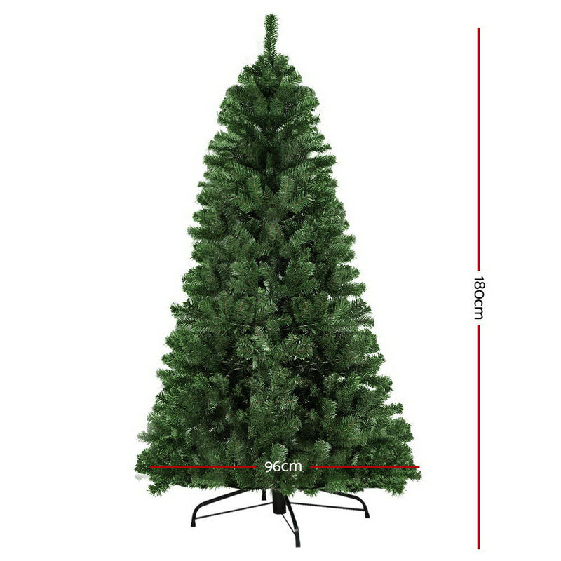 1.8M 6FT Christmas Tree Xmas Decoration Home Decor 500 Tips Green