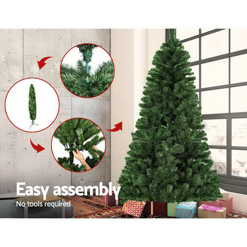 1.8M 6FT Christmas Tree Xmas Decoration Home Decor 500 Tips Green