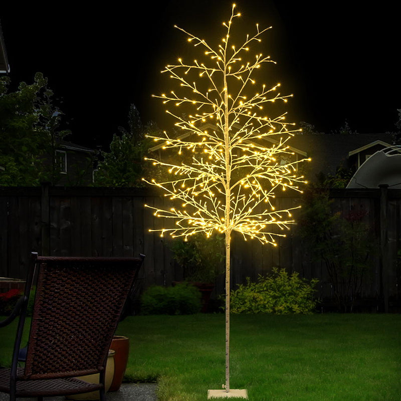 2.1M LED Christmas Branch Tree 480 LED Xmas Warm White Optic Fiber