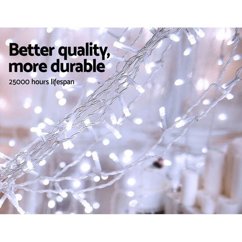 6X3M Christmas Curtain Fairy Lights String 600LED Party Wedding CW