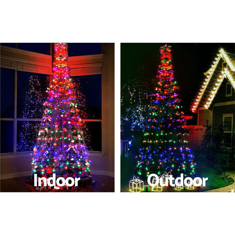 3M LED Christmas Tree Lights 330 LED Xmas Multi Colour Optic Fiber