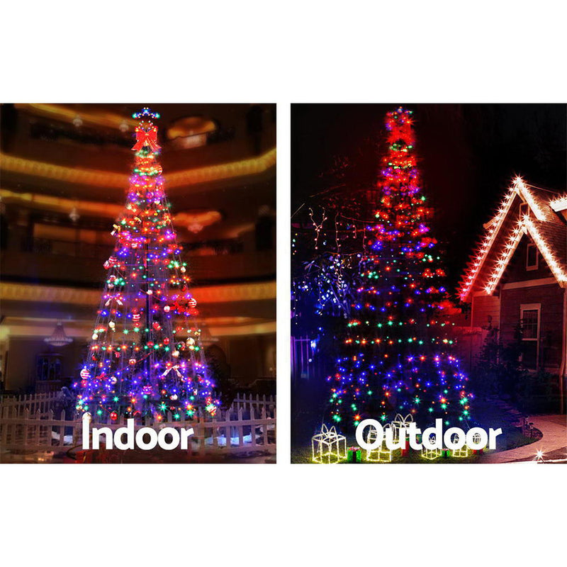 3.6M LED Christmas Tree Lights 400 LED Xmas Multi Colour Optic Fiber