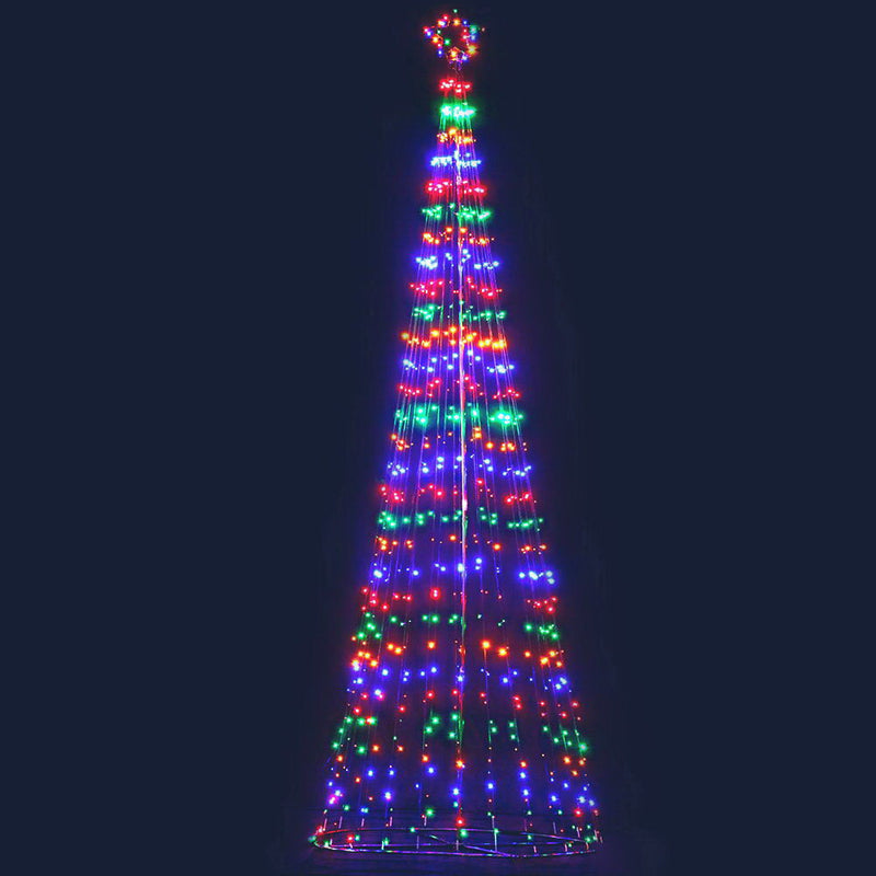 5M LED Christmas Tree Optic Fiber Lights 750pc LED Multi Colour