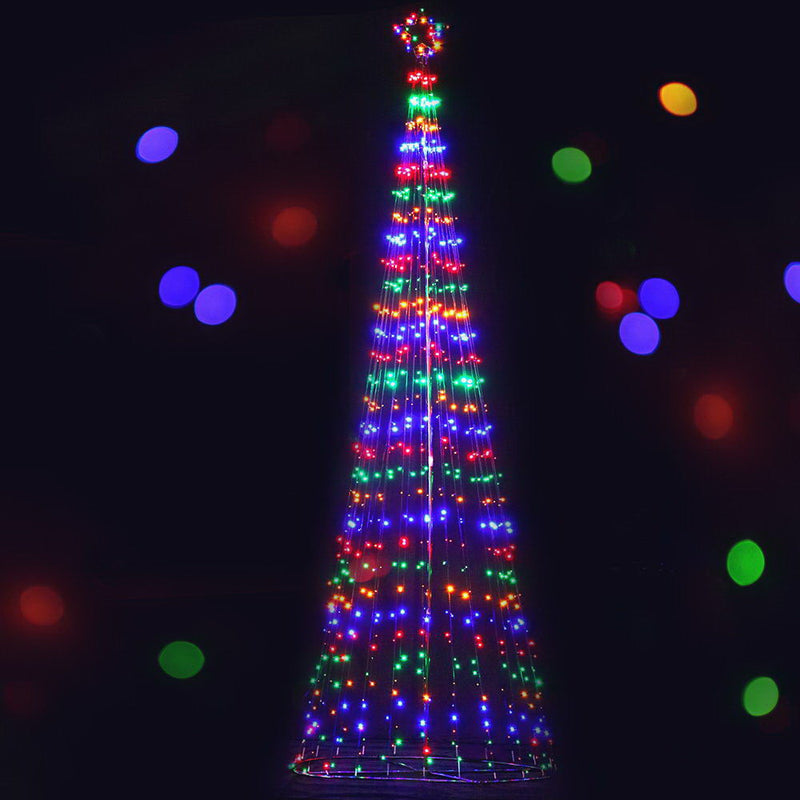 5M LED Christmas Tree Optic Fiber Lights 750pc LED Multi Colour