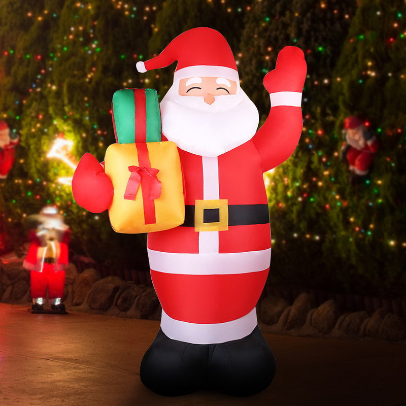 2.4M Christmas Inflatables Santa Xmas Light Decor LED Airpower