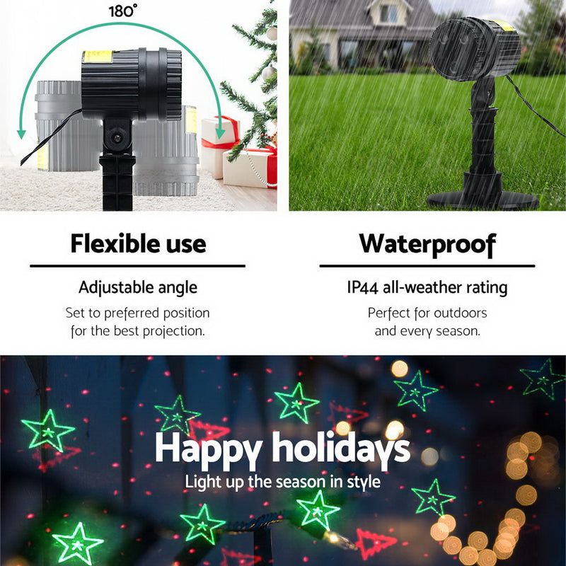 Moving LED Lights Laser Projector Landscape Lamp Christmas Decor