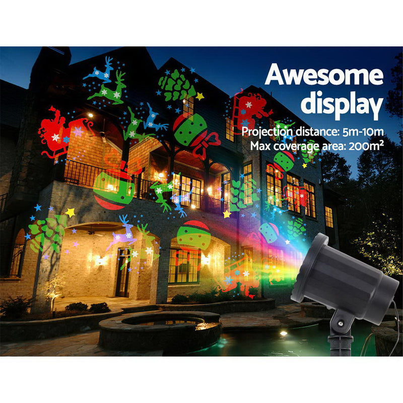 Pattern LED Laser Landscape Projector Light Lamp Christmas Party