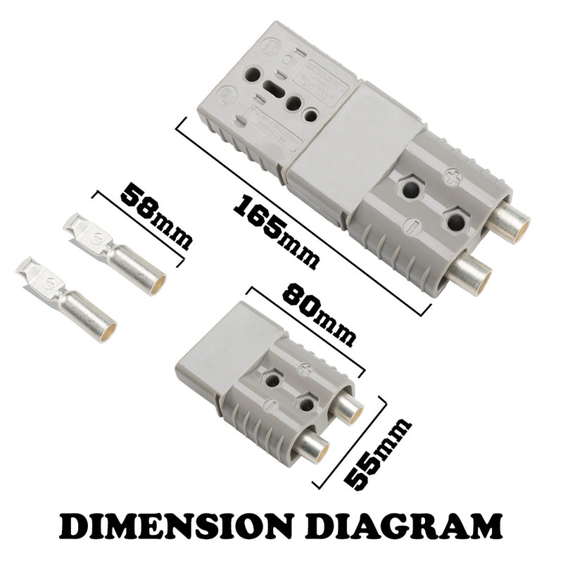 6 x Anderson Style Plug Premium 120AMP Exterior Connector DC Power SOLAR CARAVAN