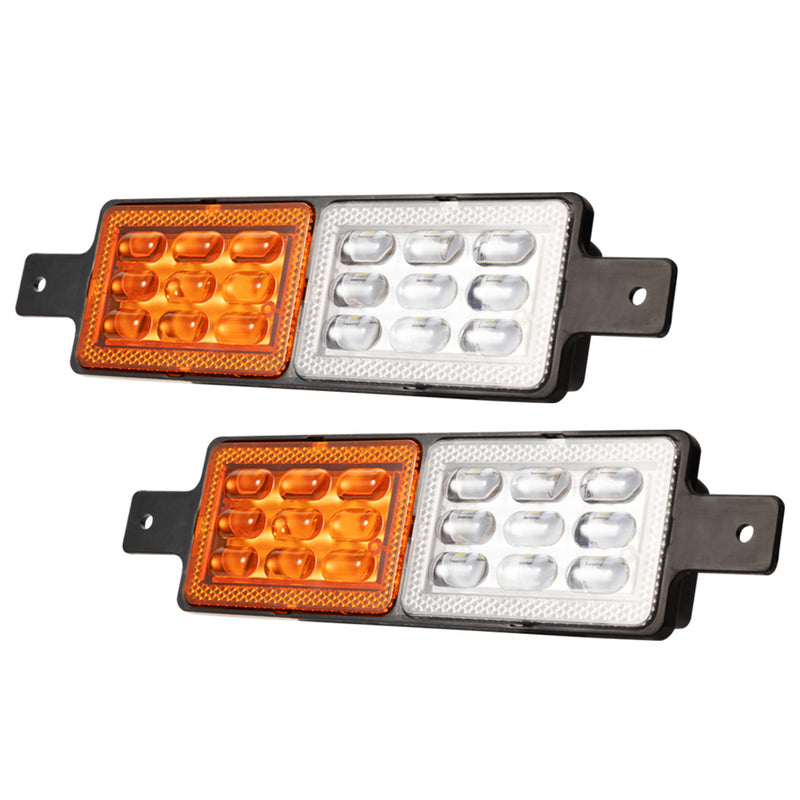 2x Sealed LED Bullbar Indicators & Parking Lights Lamp Submersible 4x4 4WD 12V