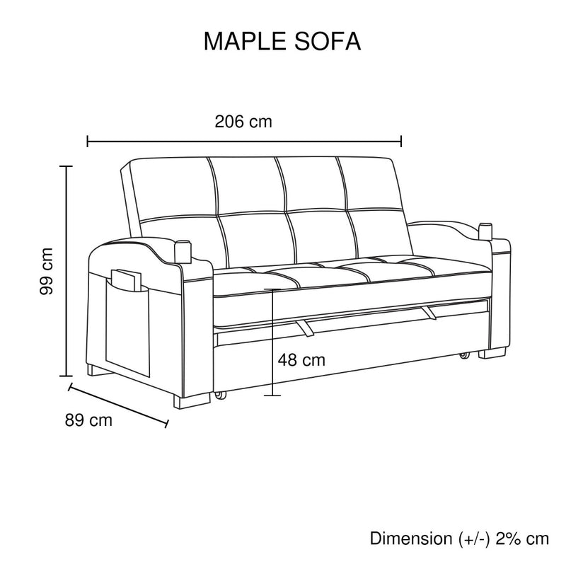 Maple Sofa -Black