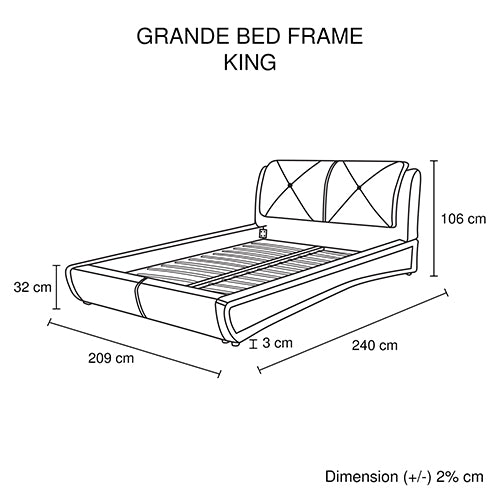 Grande Bedframe King Size