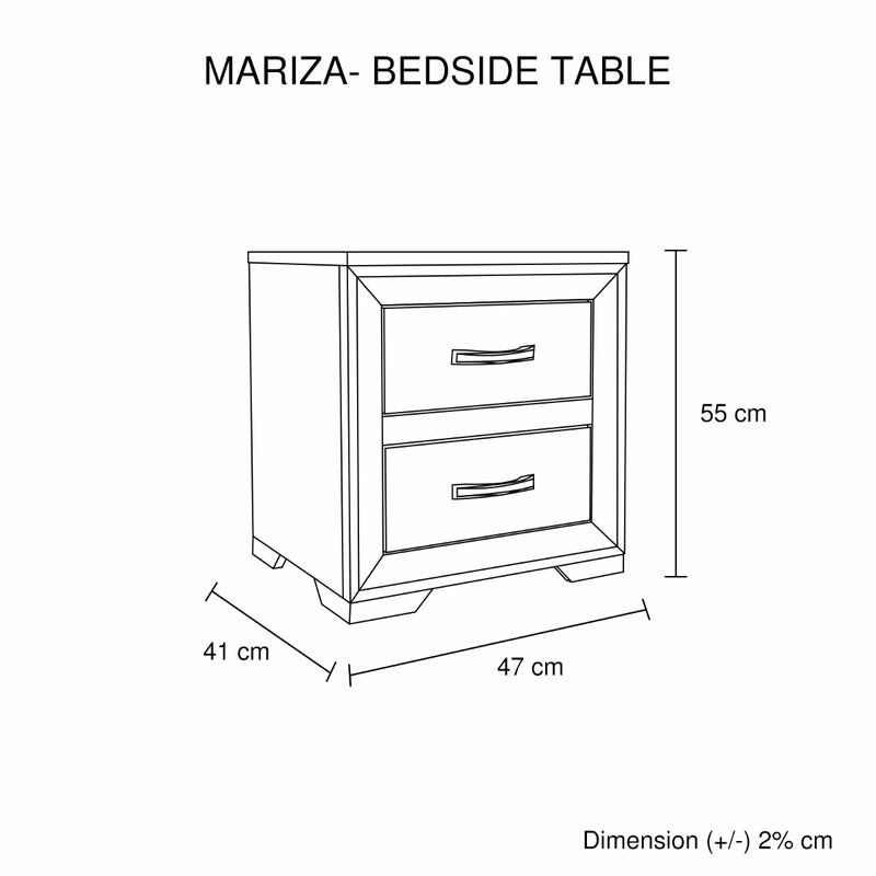 Mariza Bedside Table Saxon Oak