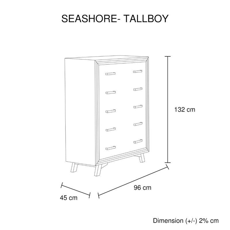 Seashore 2/3 Drawer Tallboy