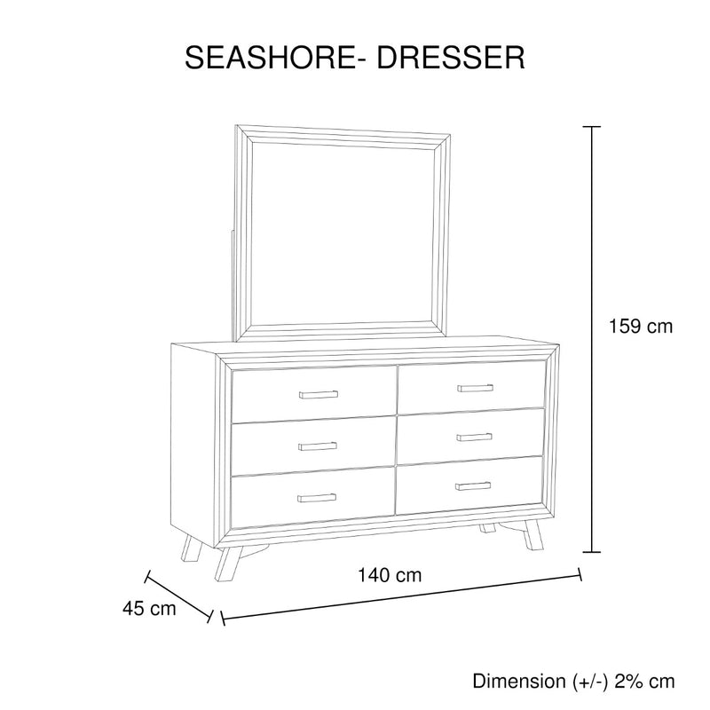 Seashore 6-Drawer Dresser