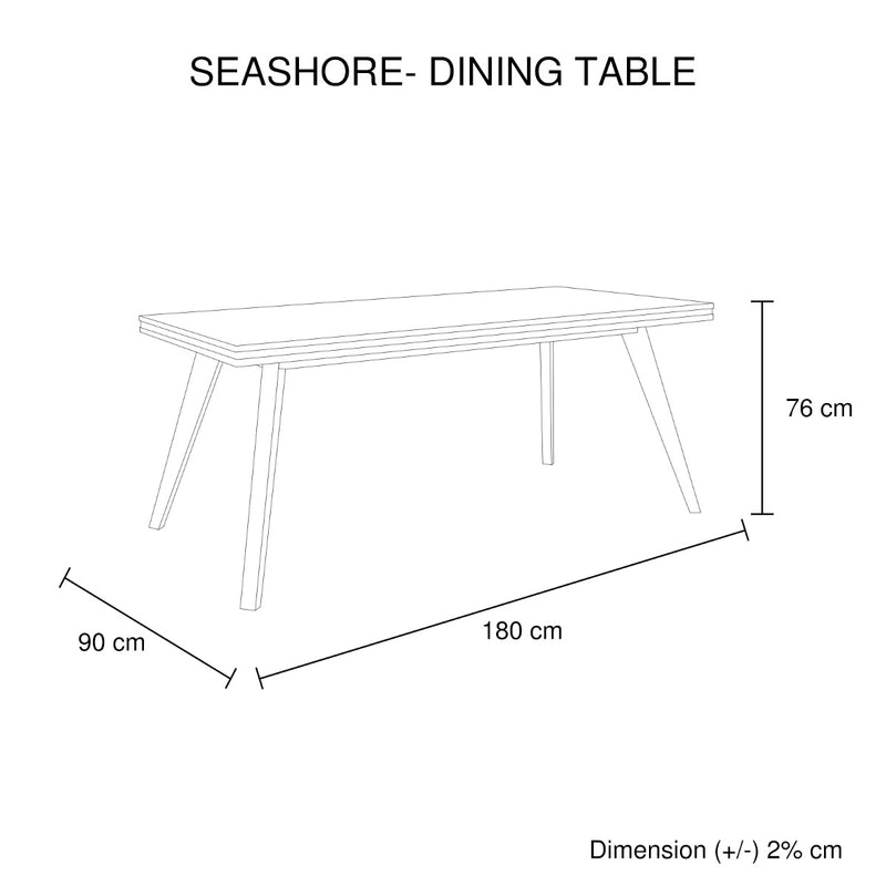 Seashore Dining Table 180cm