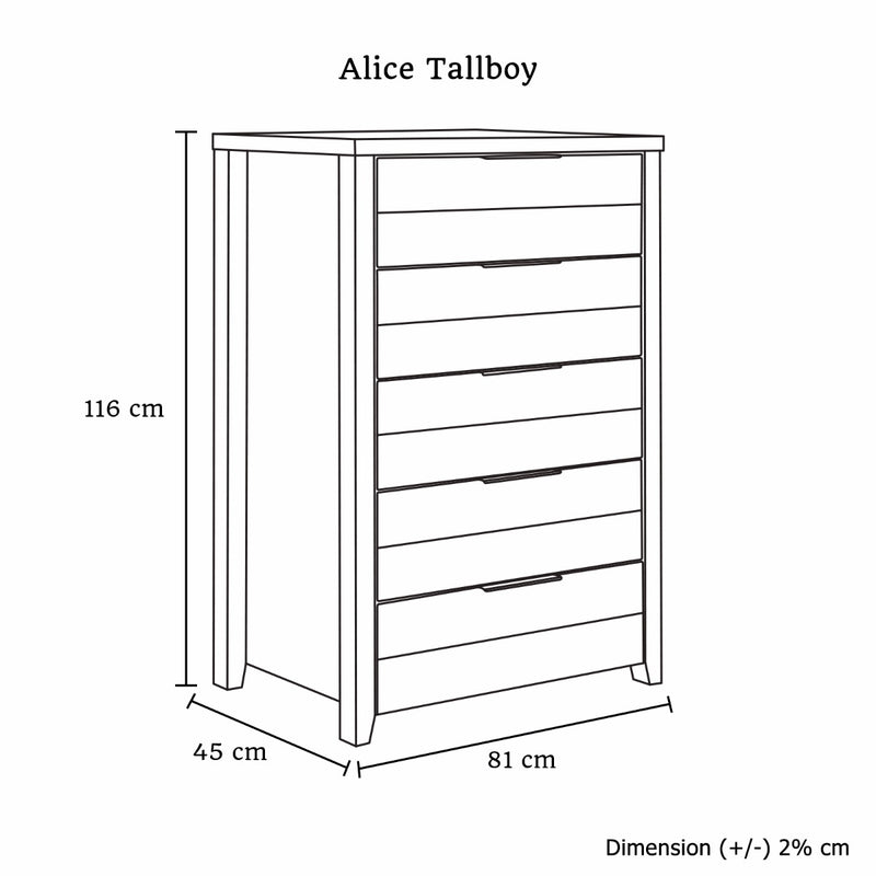 Alice Tallboy White Ash