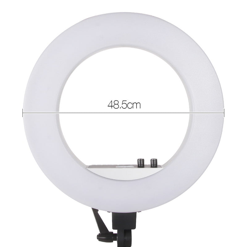 Embellir 19" 5600K LED Ring Light With Stand Dimmable Diva For Phone Camera DSLR