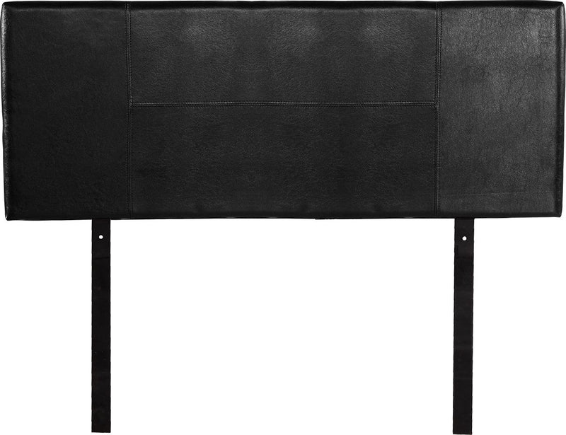 PU Leather Double Bed Headboard Bedhead - Black