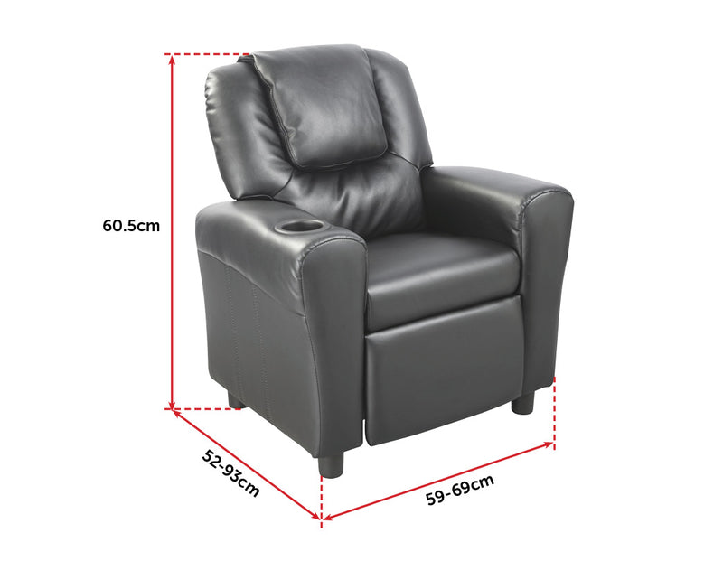 Leather Kids Recliner